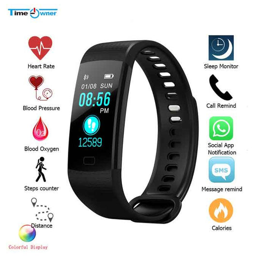 Y5 smart band, helath tracker, wristband with color screen