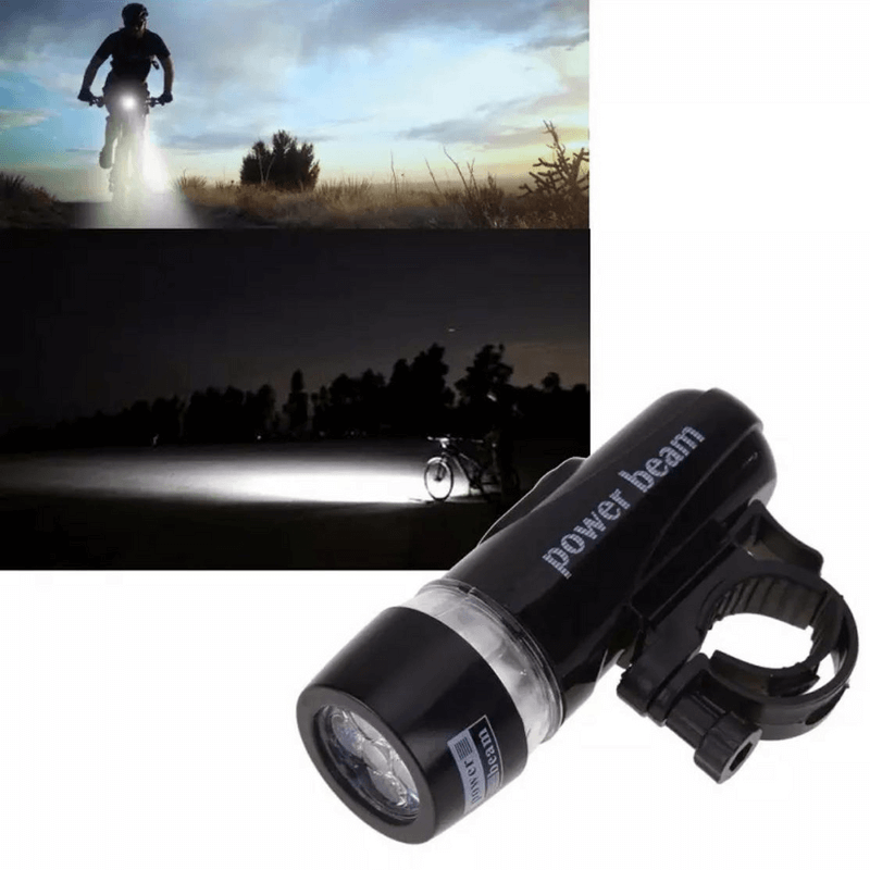 5 led torch flash light black bicycle