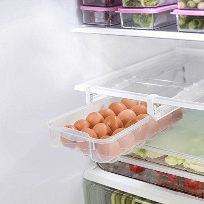 Adjustable egg drawer for refrigerator