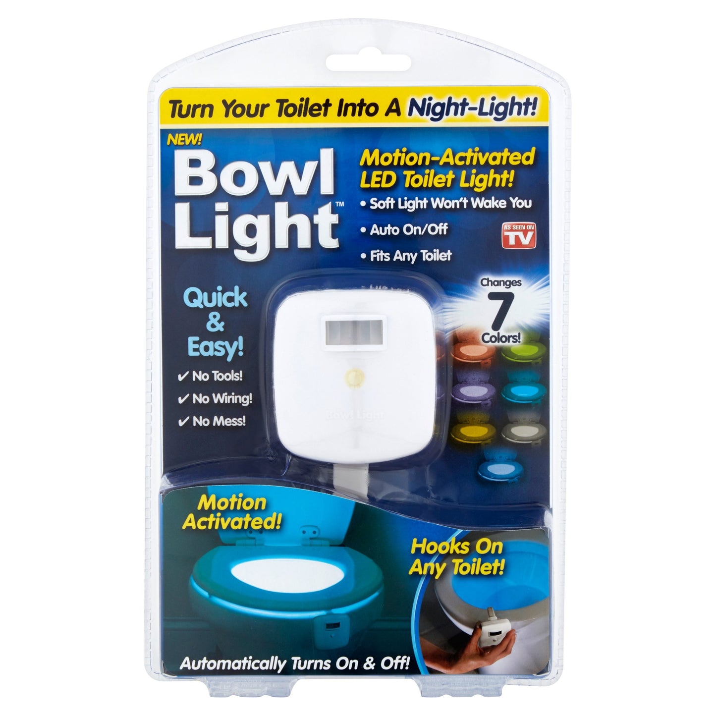 Bowl light - motion activated led toilet light