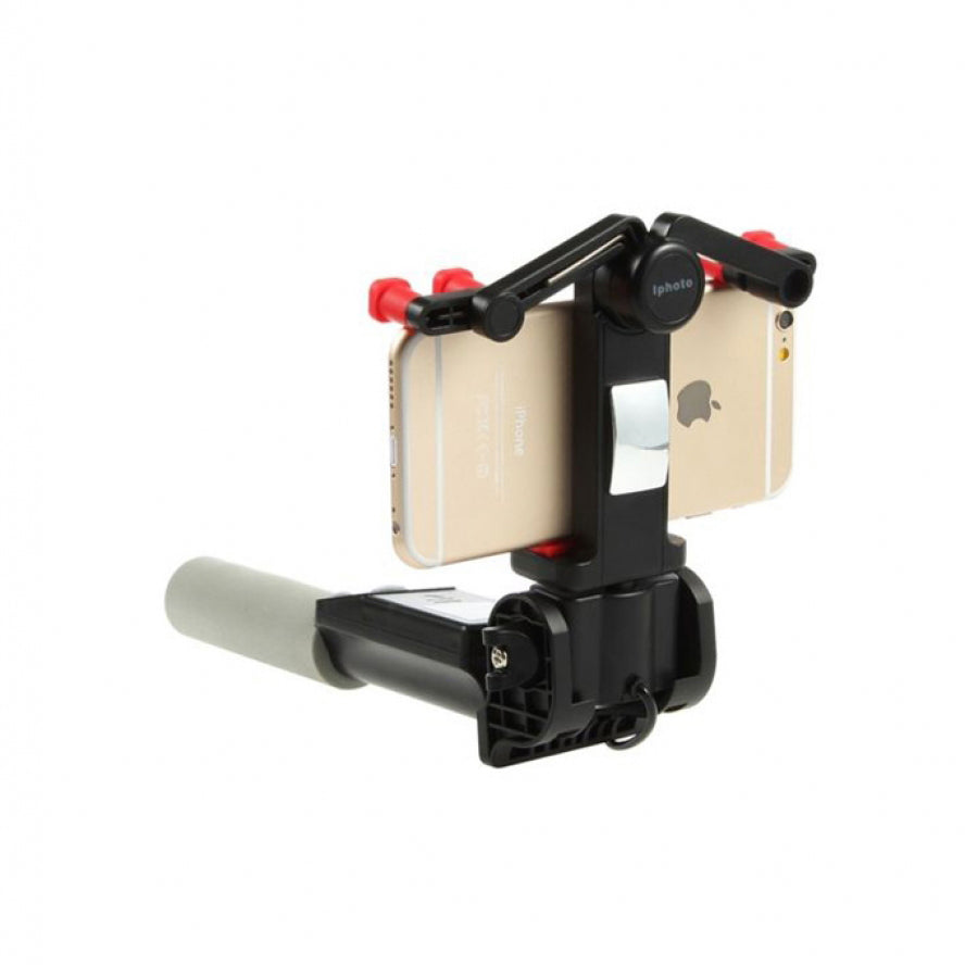 Iphoto 360 degree rotation selfie stick - black