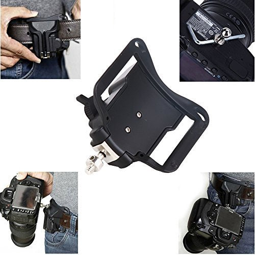 Hard plastic holster waist belt + quick buckle mount clip