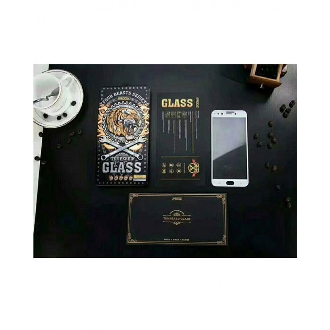 Proda four beasts series 3d tempered glass for iphone7&8