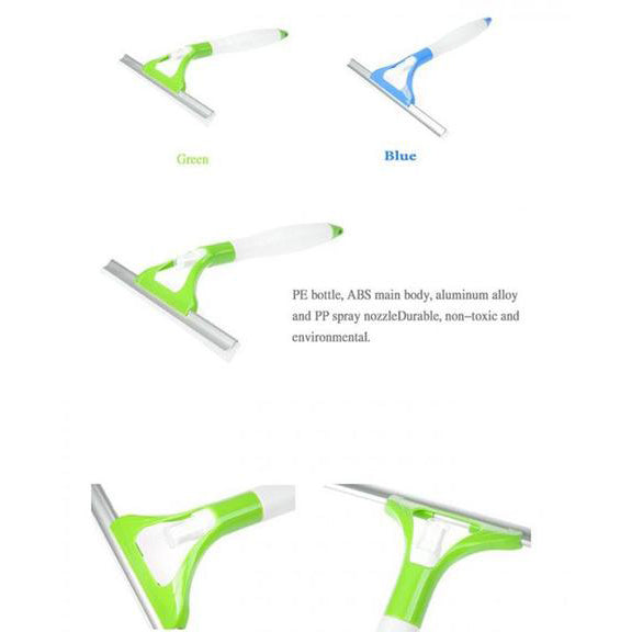 Multipurpose shower squeegee mirror & window cleaning wiper