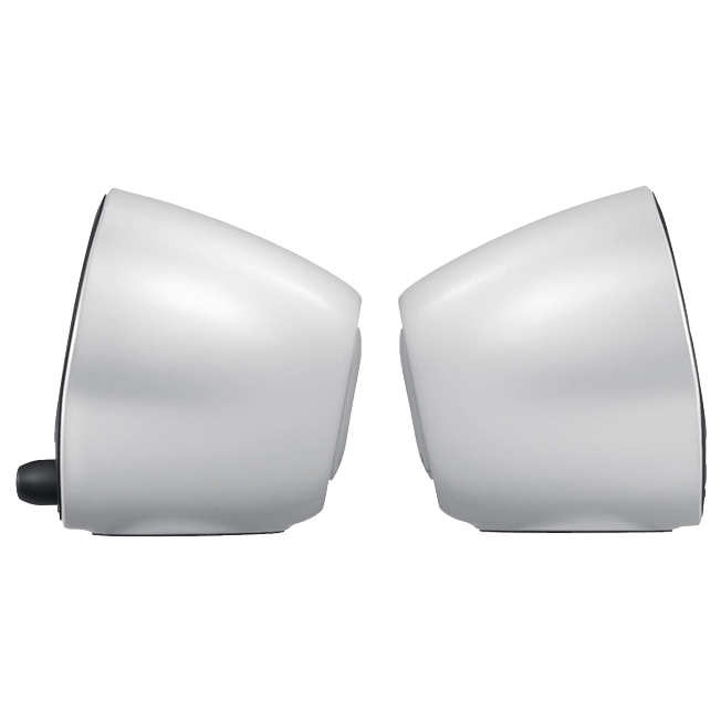 Logitech z120 mini stereo speakers - black & white
