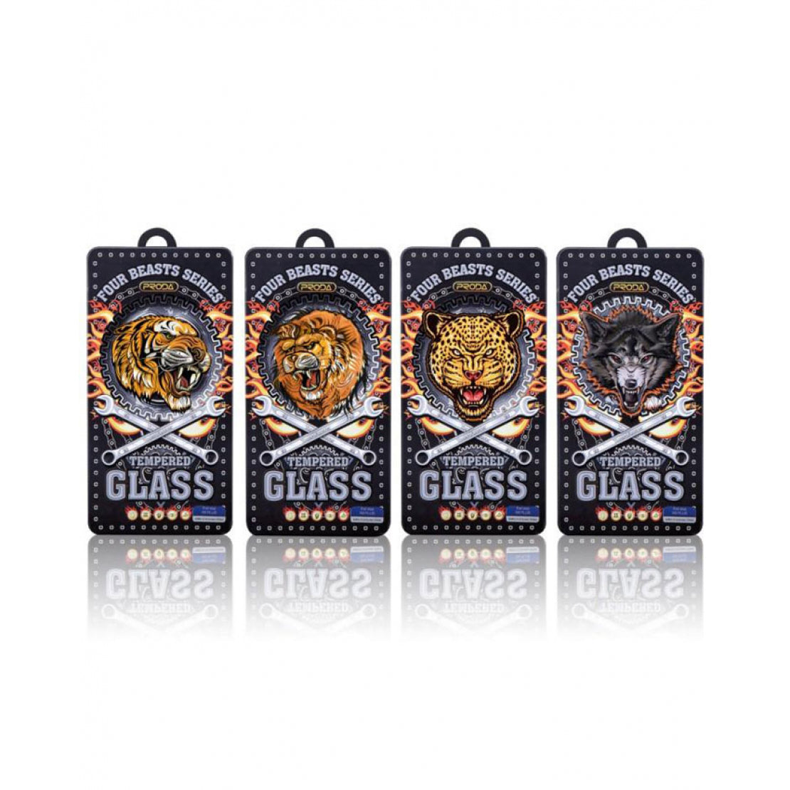 Proda four beasts series 3d tempered glass for iphone7&8