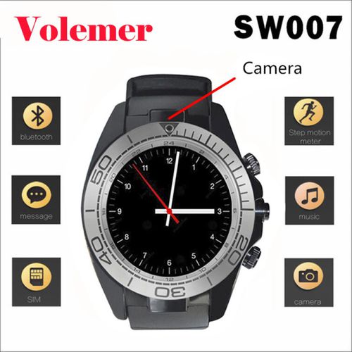 Sw007 bluetooth smart watch with camera sim card