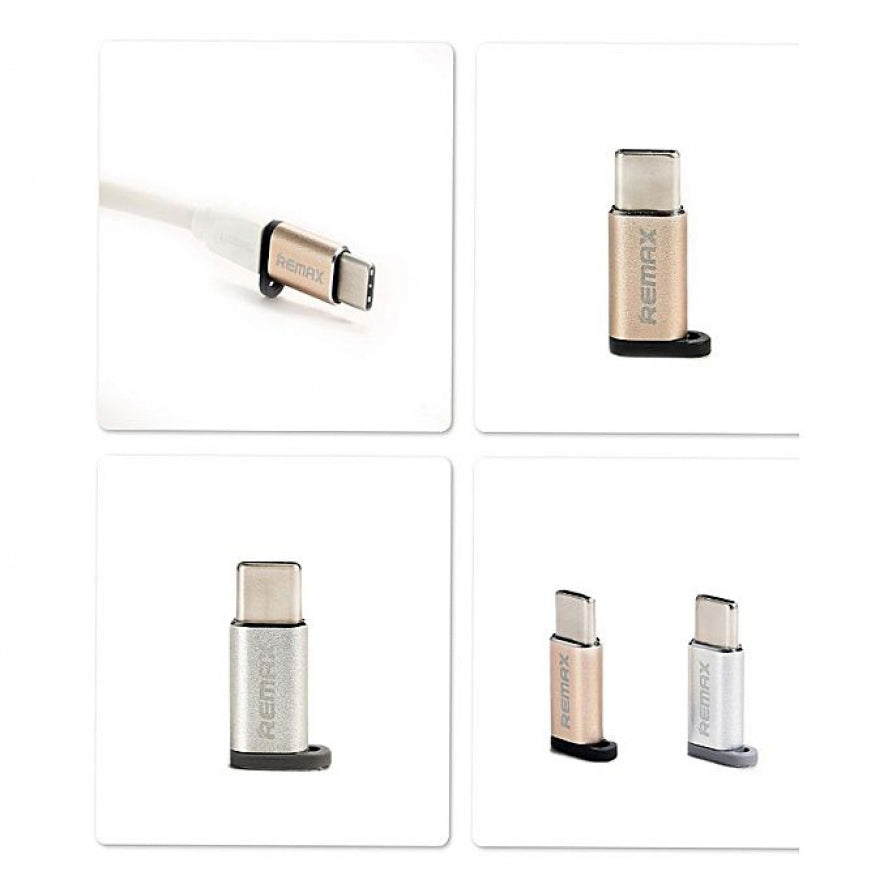 Remax micro usb to charging & data syn converter for type-c