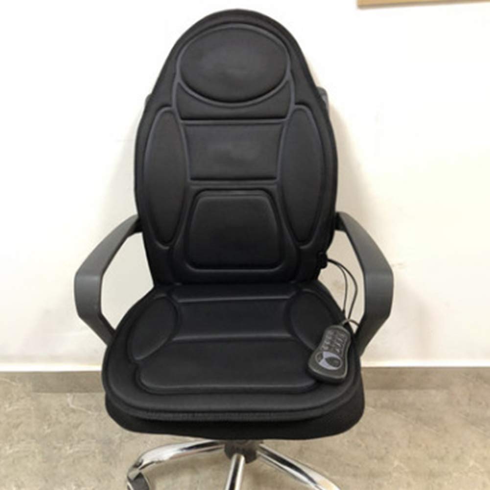 Heated vibrating seat massage cushion+heat therapy massager