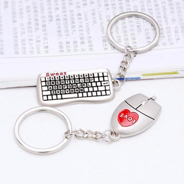 1 pair mouse and keyboard key ring