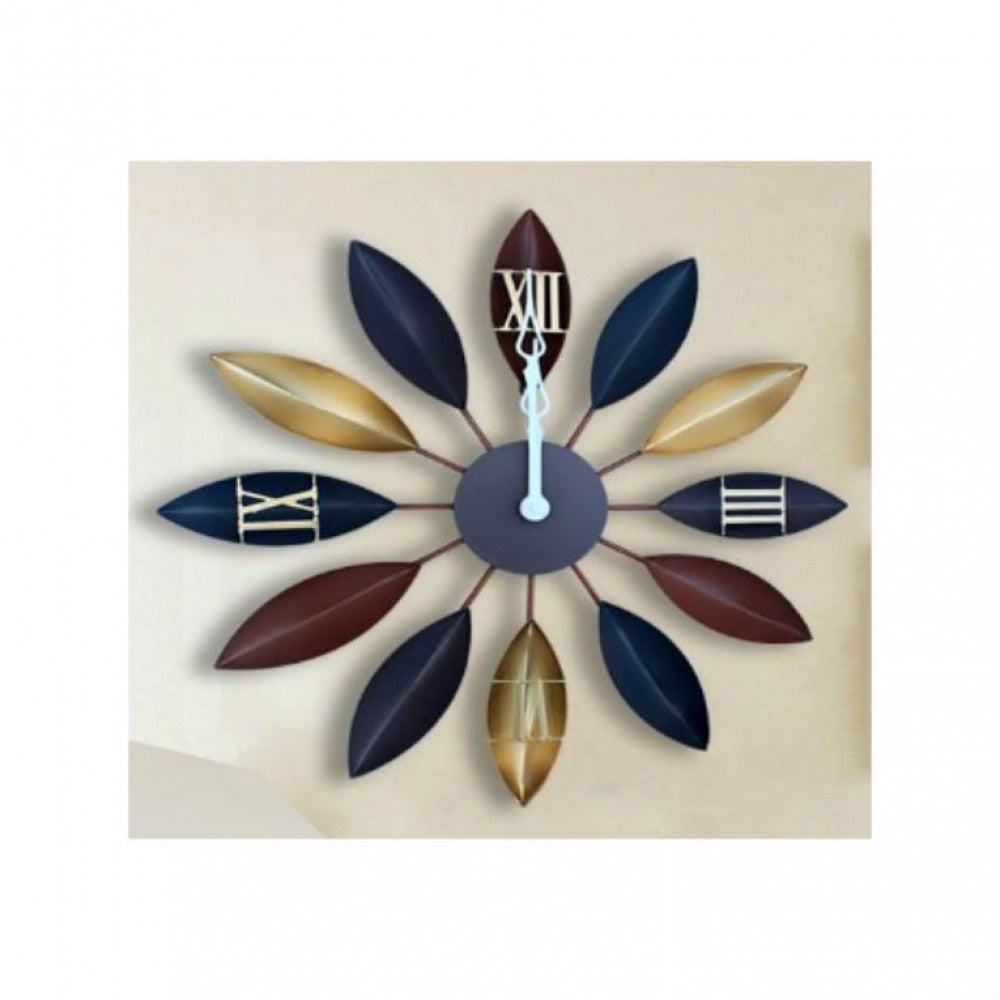 Antique petal wall clock - large