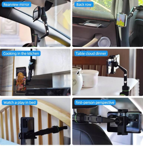 Multifunctional 360 car home office mobile phone cell phone holder