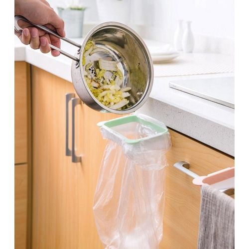 Hanging kitchen cabinet garbage bags - pink