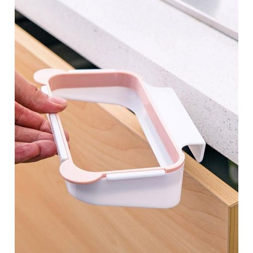 Hanging kitchen cabinet garbage bags - pink