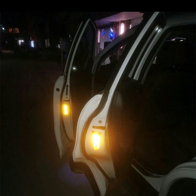 4pcs super car door open sticker reflective