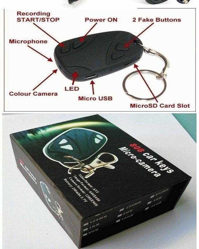 Spy cam combo 1 keychain cam & 8gb pen cam