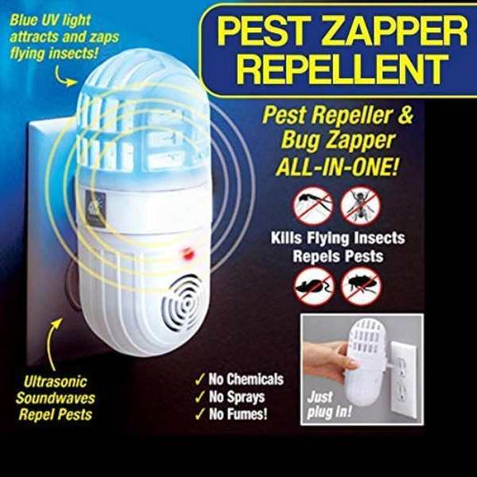 Ultrasonic pest repeller & insect zapper