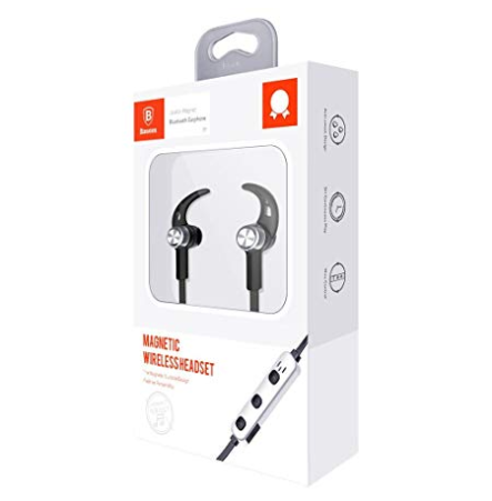 Baseus encok b11 licolor magnet wireless earphone - black