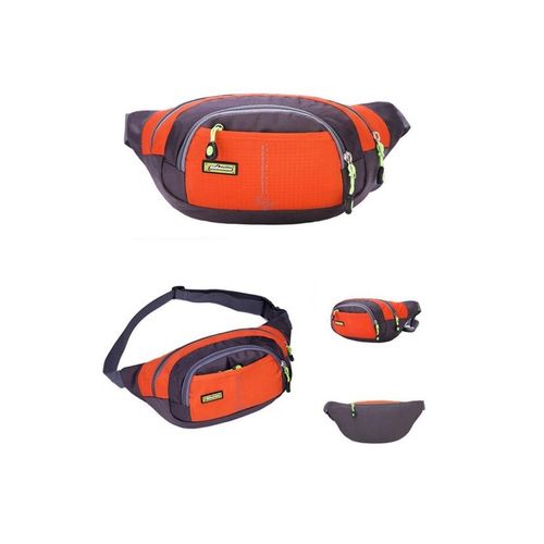 Sports waist bag for travel - red