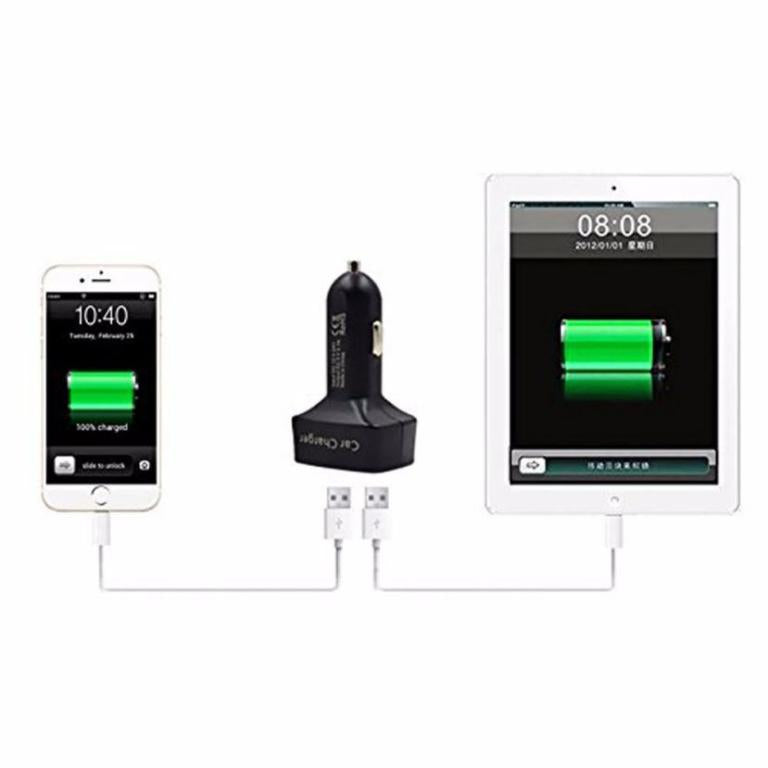 Car usb socket -dual usb charger adapter voltage tester