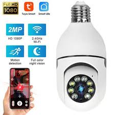 E27 Bulb Security Camera 1080P HD – 360° WiFi CCTV with Night Vision, Motion Detection & Two-Way Audio