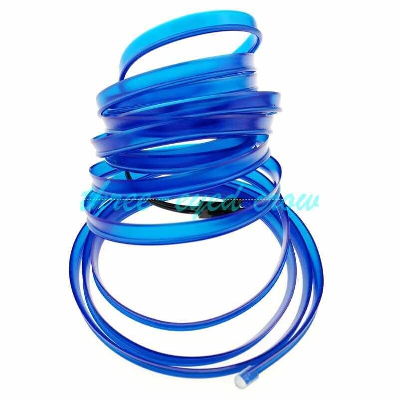 15ft el wire led strip glow string light for car decoration