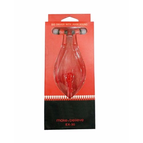 Zipper style handsfree - red
