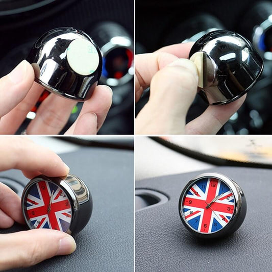 Automotive uk flag decoration clock