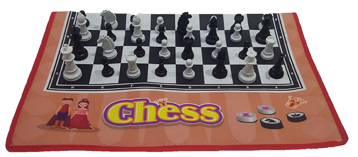 Chess play set - giant game - 60 x 40 cm - 1681 - rong fa