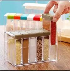 6 pcs/set kitchen spice jar