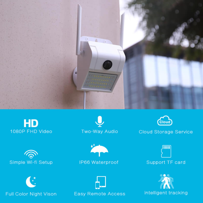 Wall lamp 1080p hd wifi camera