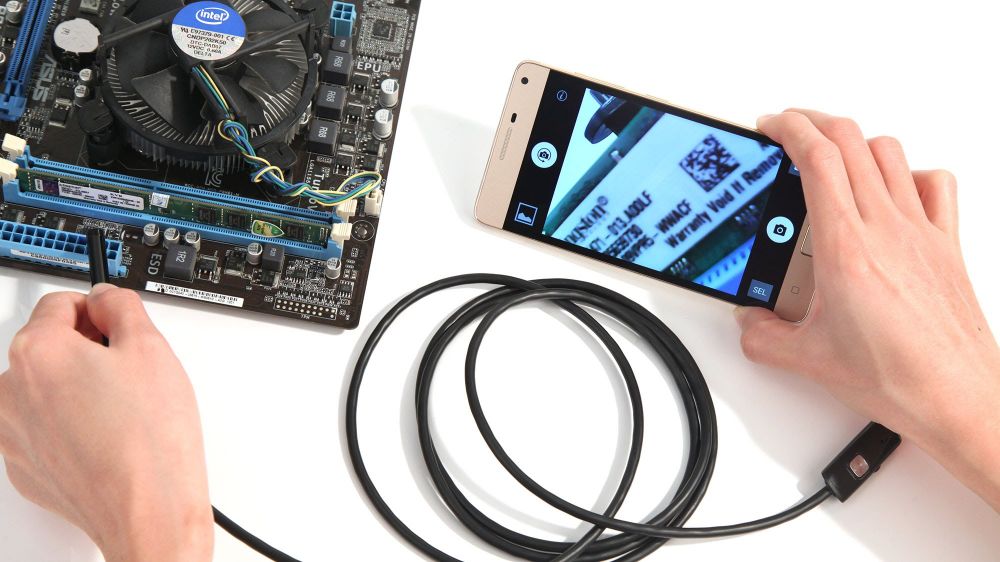 11.5 feet endoscope cable camera with 6 led lights
