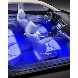 4-piece 8 color led interior lighting kit for car-ir control