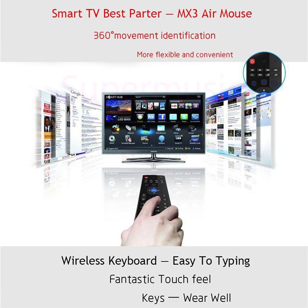 Air mouse for android and smart tv mx3
