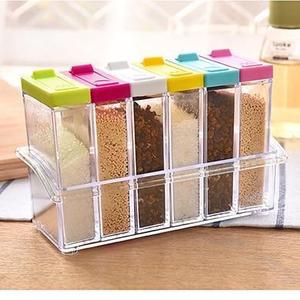 6 pcs/set kitchen spice jar