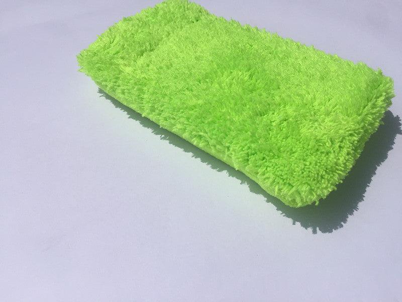 Car care microfiber wash & dry cleaning sponge pad