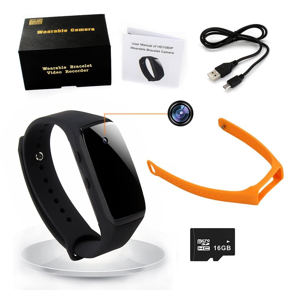 Sports wearable bracelet portable hidden camera