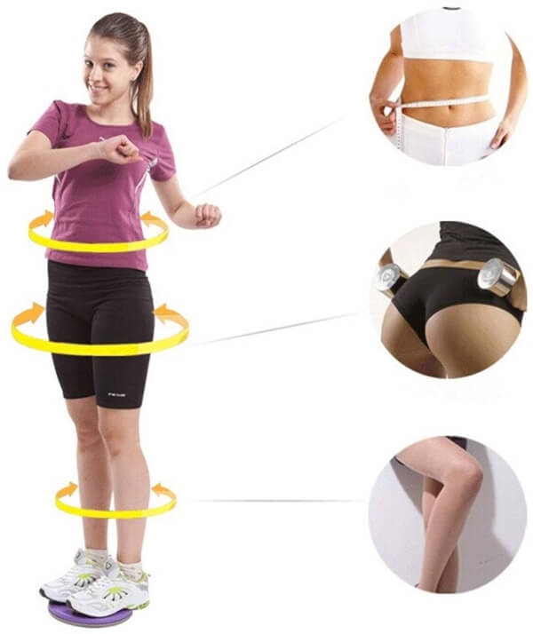 Twisting waist disc body twister ankle body aerobic exercise