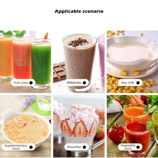 6 blade 400ml mini juicer rechargeable electric fruit juicer