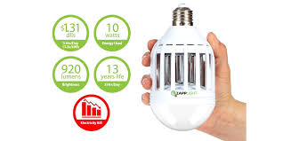 Zapplight 2 in 1 led lightbulb & bug light zapper