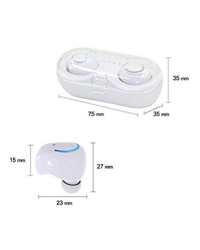 Qi8 twins earphones earbuds bluetooth headphones+charger box