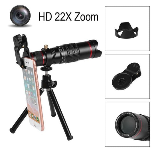 22x hd zoom mobile phone telescope lens