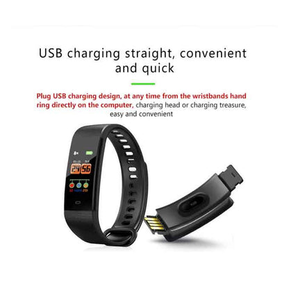 Y5 smart band, helath tracker, wristband with color screen