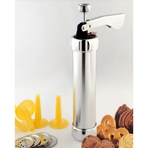 10 shape biscuit cookie press machine - silver