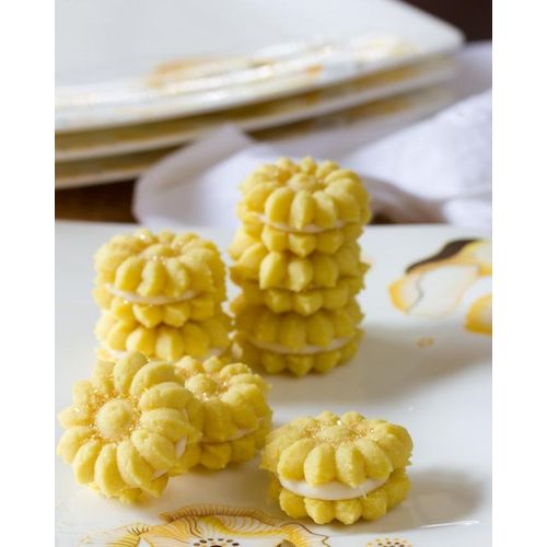 10 shape biscuit cookie press machine - silver