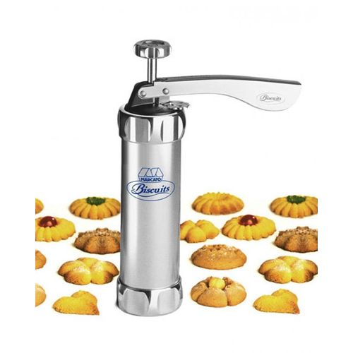 10 shape biscuit cookie press machine - silver
