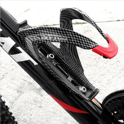Carbon fiber texture water bottle holder