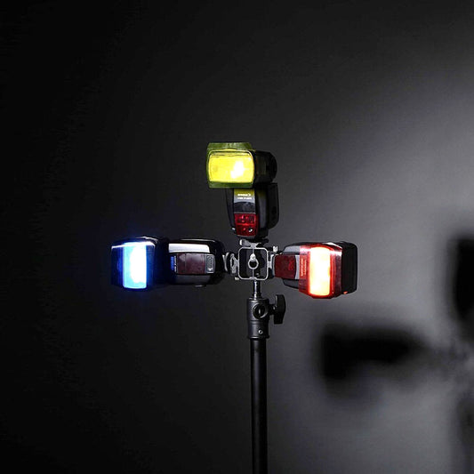 Color card gel filter + flash lighting diffuser for dslr