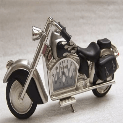 Fossil brand antique harley davidson bike clock- metal black