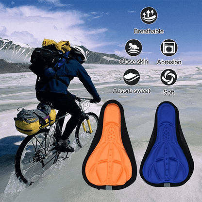 Bicycle soft silicone 3d gel pad cushion cover